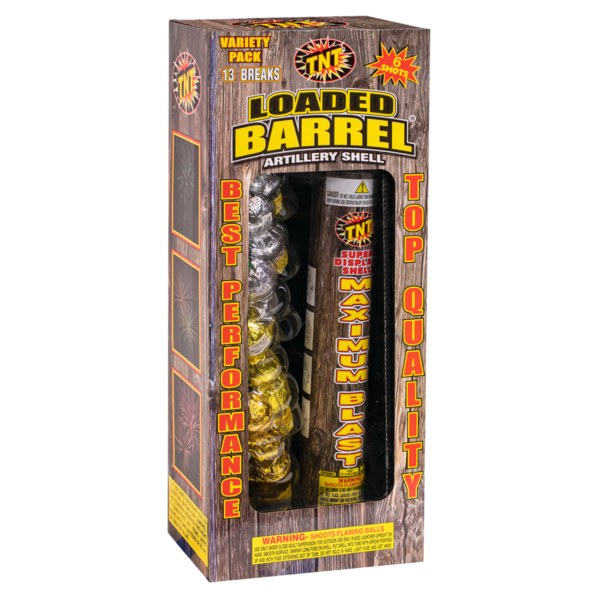 Firework Reloadables Loaded Barrel