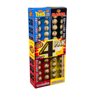 Firework Reloadables 4 Pak Reloadable 10 Shot