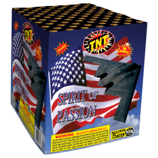 500 Gram Firework Finale Aerials Spirit Of Passion