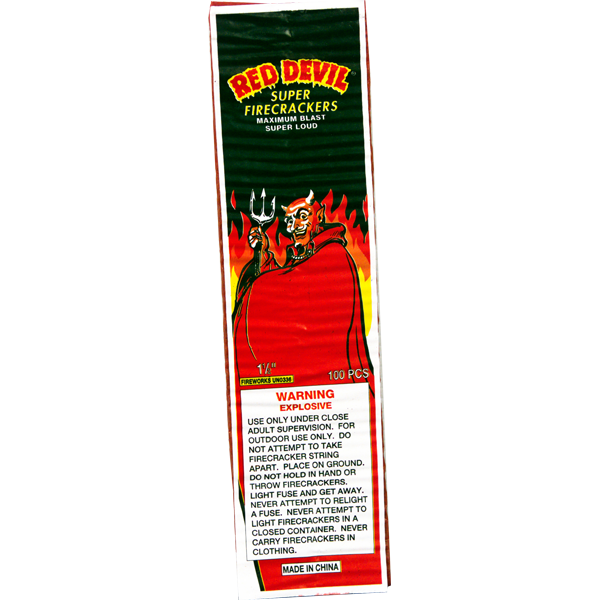 Firework Firecrackers Red Devil 100 Strip