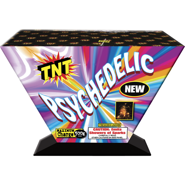 500 Gram Firework Fountains Psychedelic 