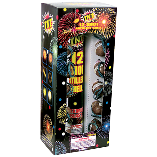 Firework Reloadables 12 Shot Artillery Shell