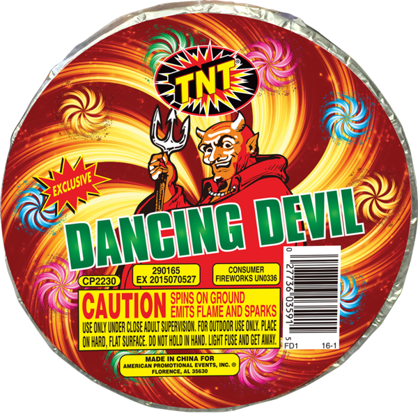 Firework Ground Spinners Dancing Devil