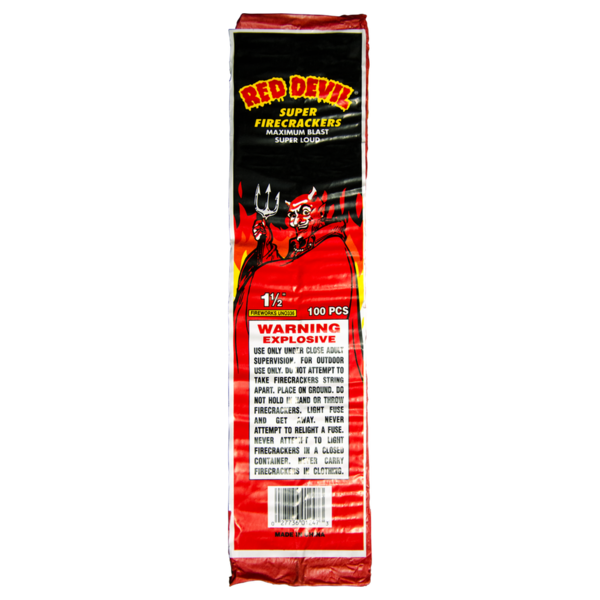 Firework Firecrackers Red Devil 4/100 Pack Firecrackers