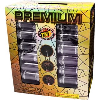 500 Gram Firework Reloadables Premium 5 Inch Canister Shells