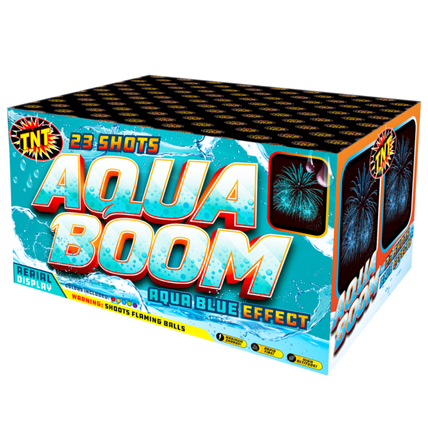 500 Gram Firework Finale Aerials Aqua Boom